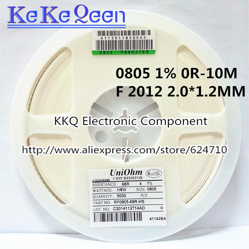 RF0805 0805 1% 1/8W F 0.125W 2012 SMD 430K 470K 510K 560..